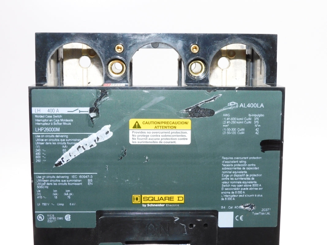 SQUARE D LHP26000M 600V 400A (AS PICTURED) NSNP