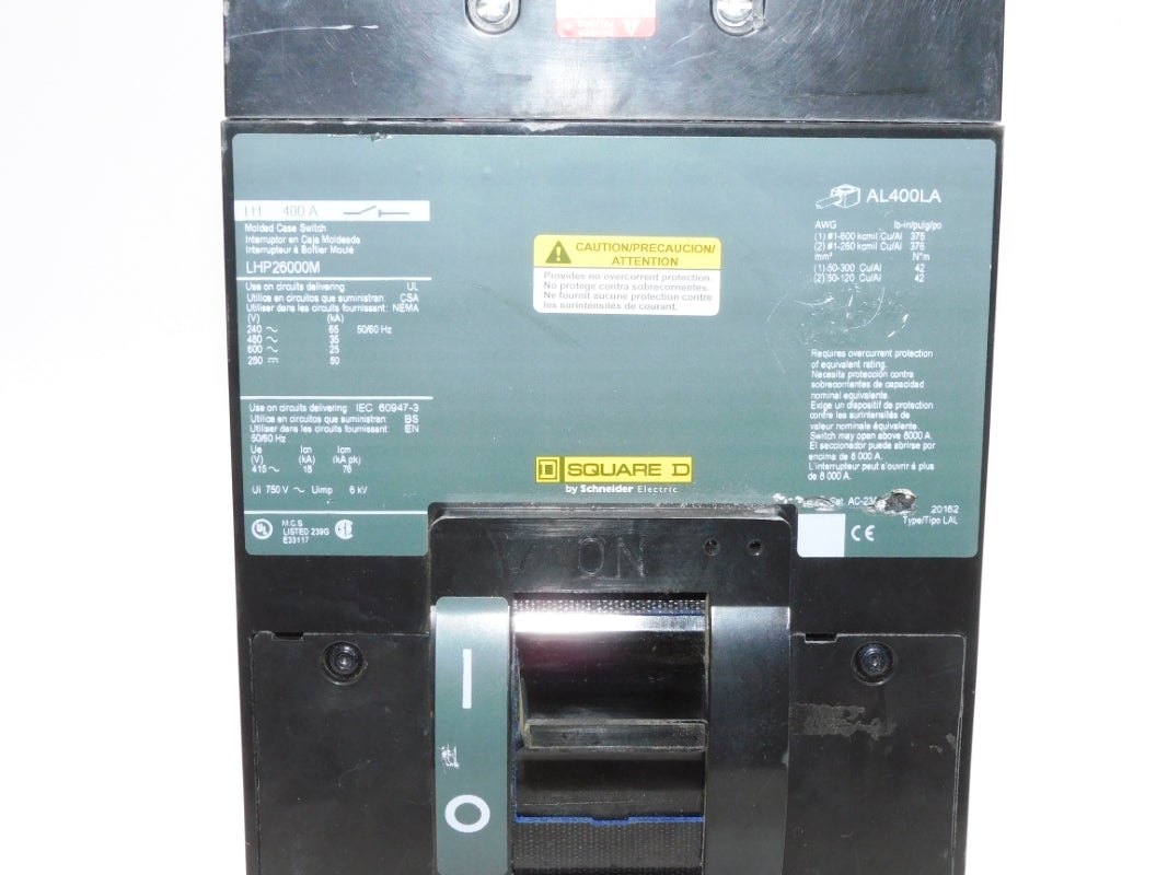 SQUARE D LHP26000M 600V 400A NSNP