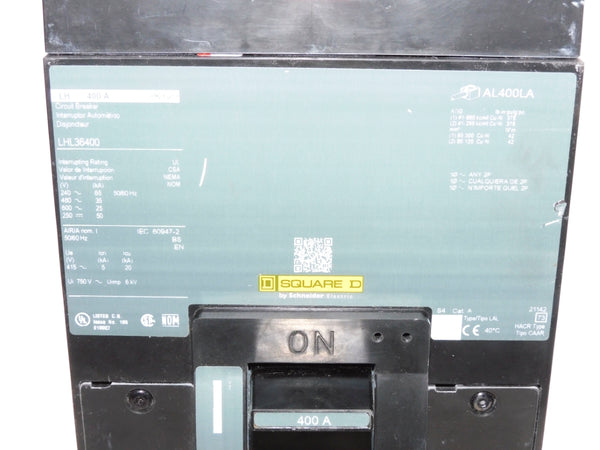 SQUARE D LHL36400 600V 400A NSNP