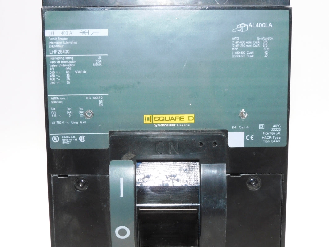SQUARE D LHF26400 600V 400A UNMP
