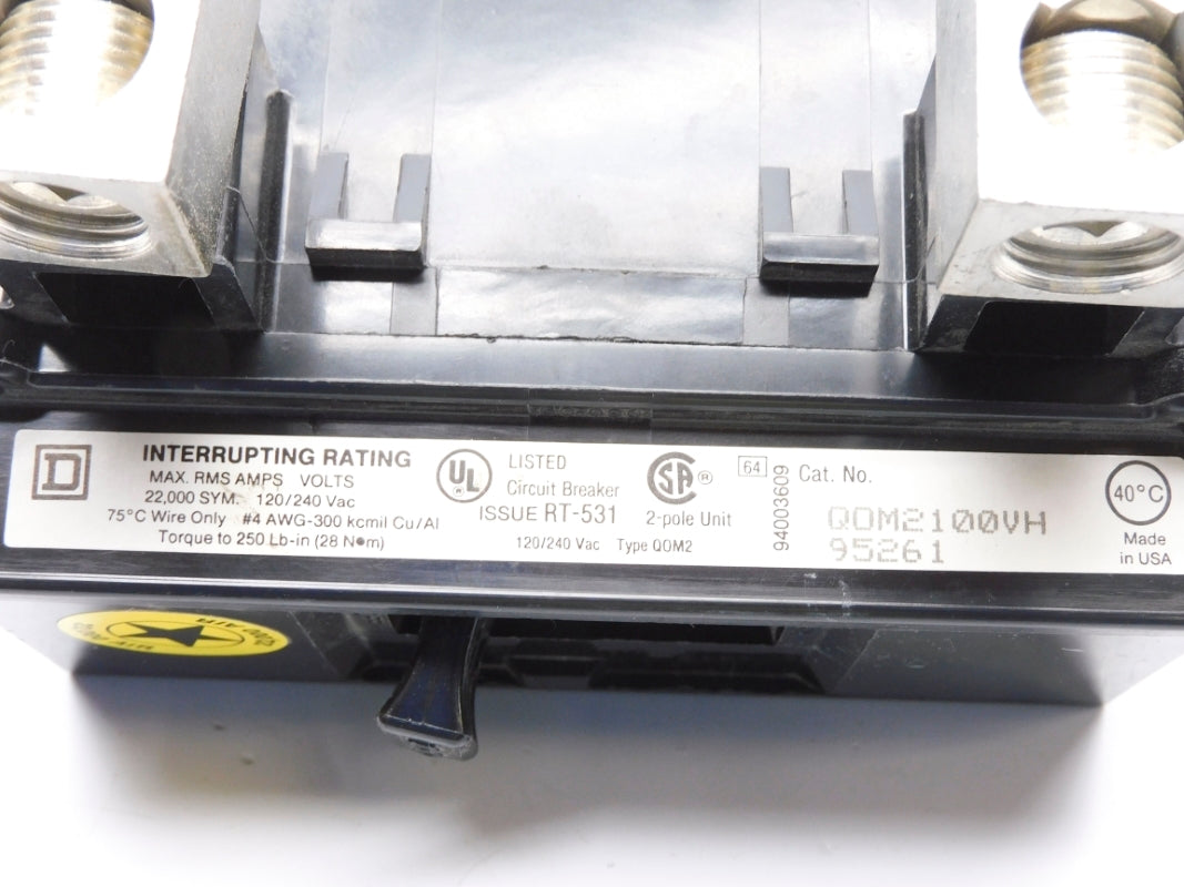 SQUARE D QOM2100VH 100A 120/240VAC (22KSYM) NSNP
