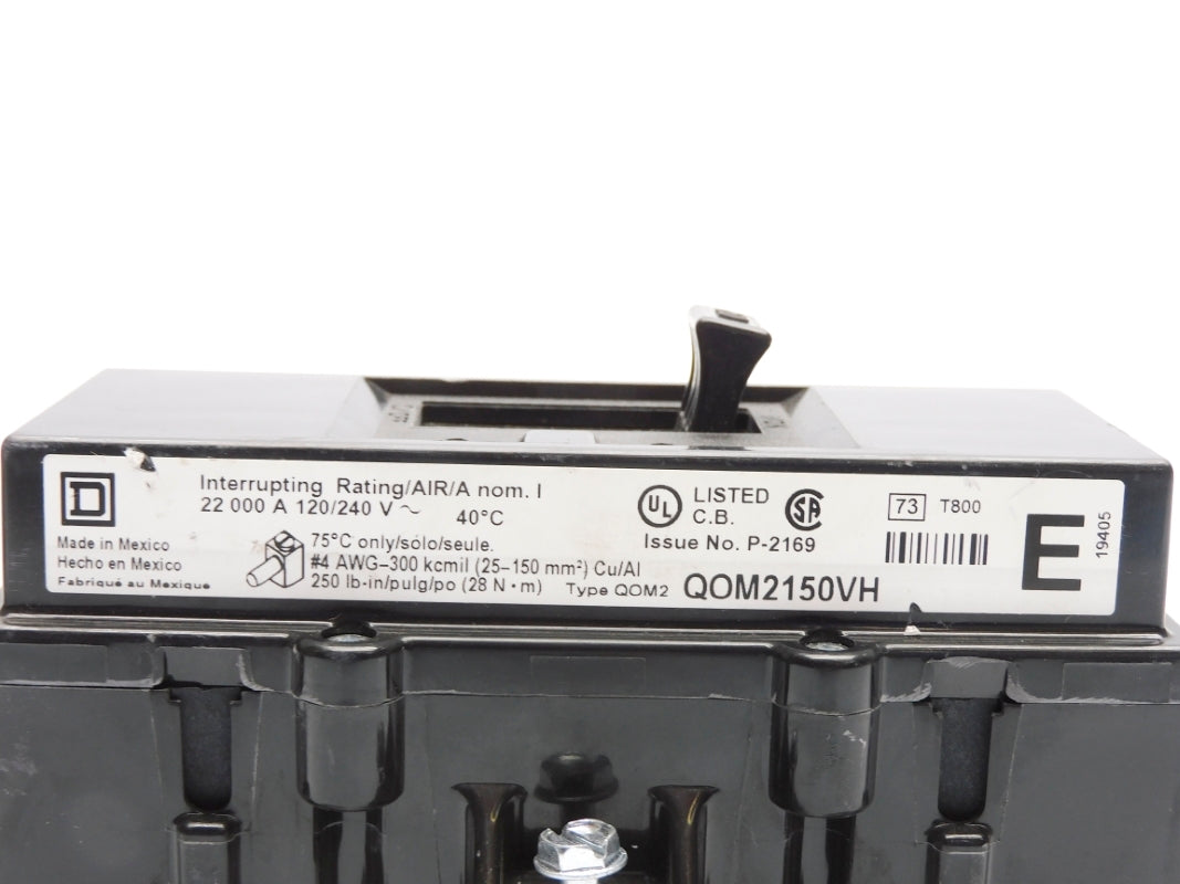 SQUARE D QOM2150VH 120/240V 150A NSNP