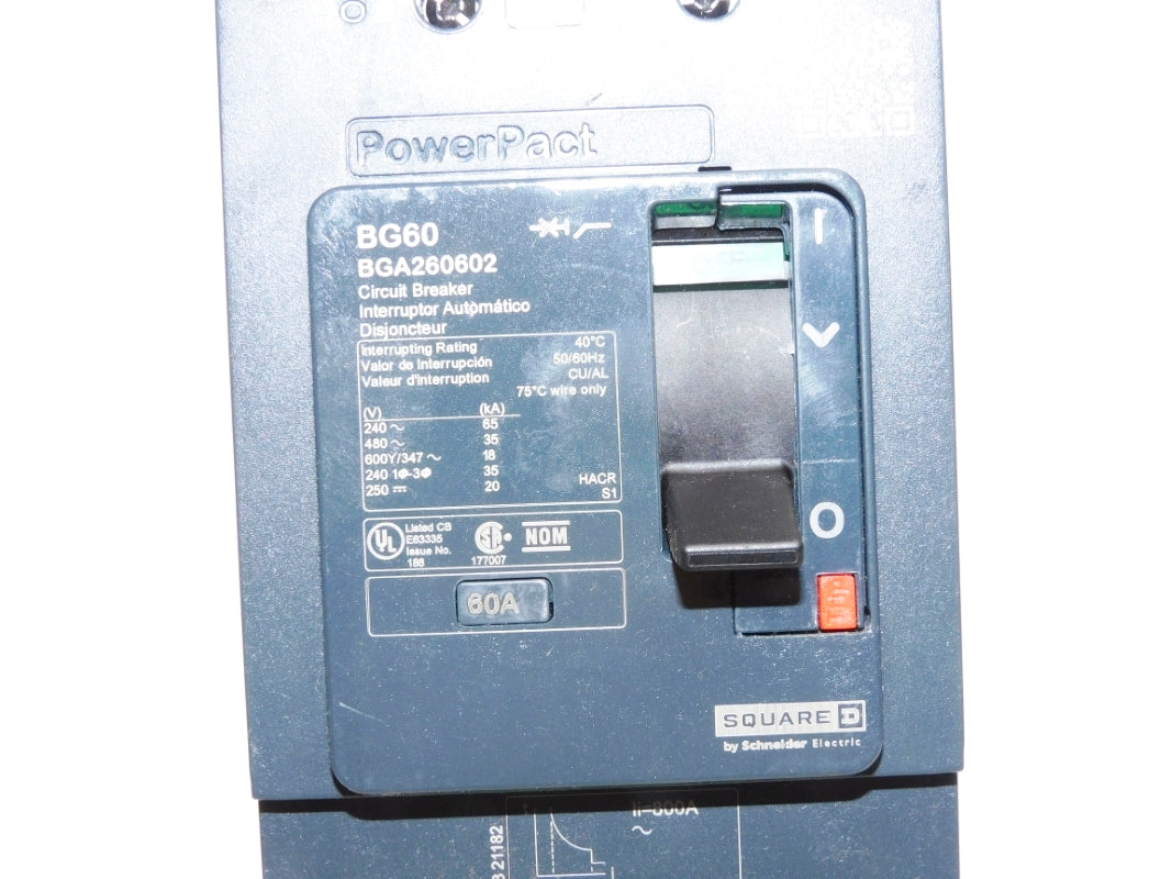 SQUARE D BGA260602 480V 60A NSNP