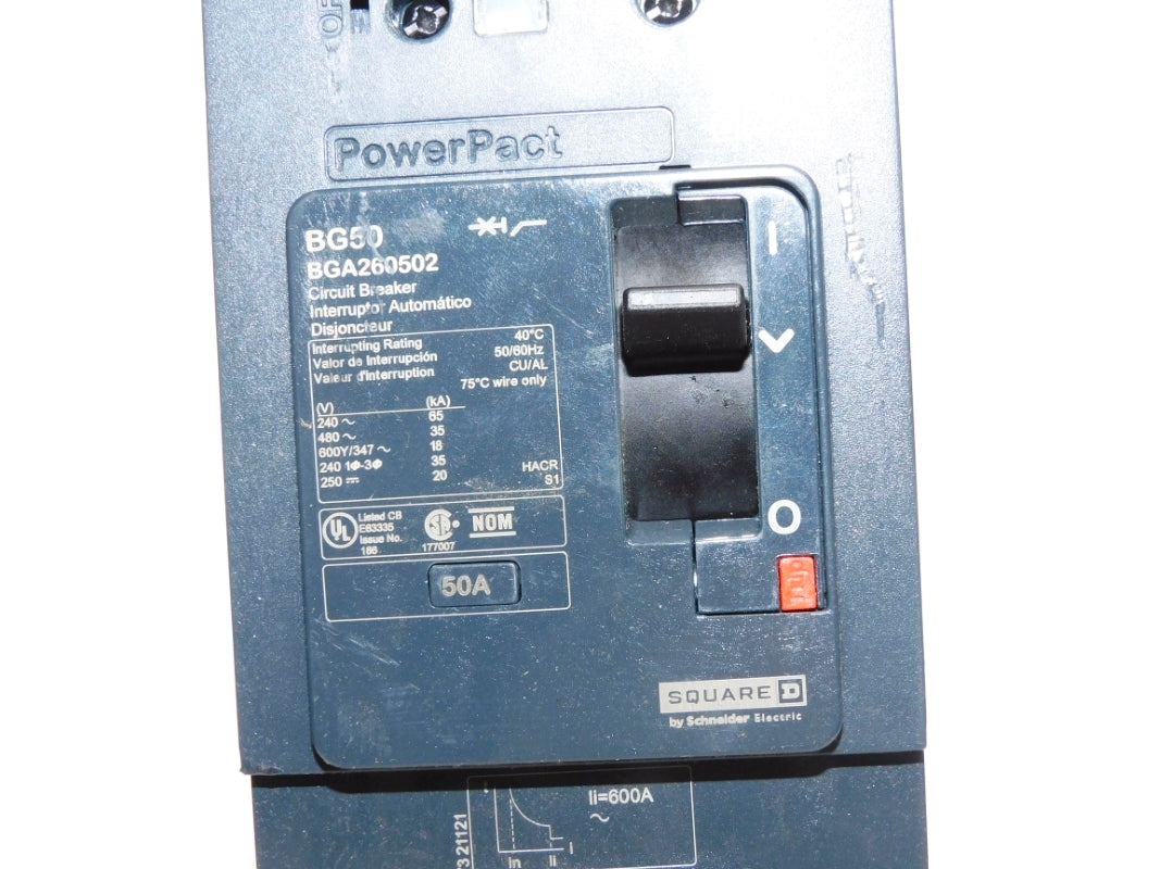 SQUARE D BGA260502 50A 480V NSNP