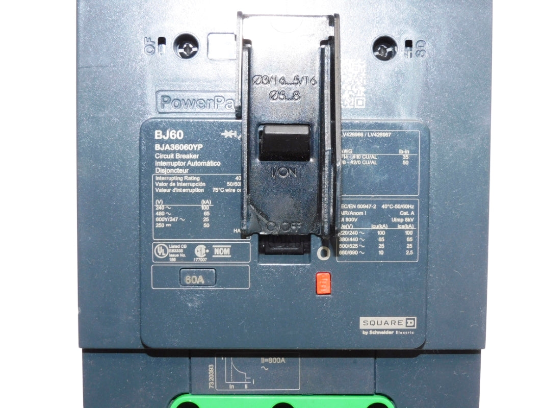 SQUARE D BJA36060YP 60A 480V (AS PICTURED) NSNP