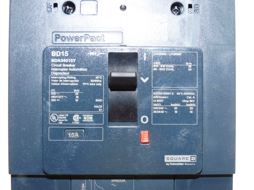 SQUARE D BDA34015Y 15A 480/277V NSNP