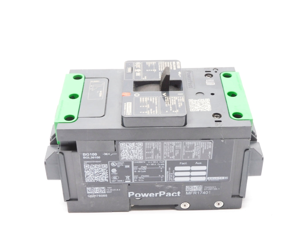 SQUARE D BGL36100 100A 480V NSNP