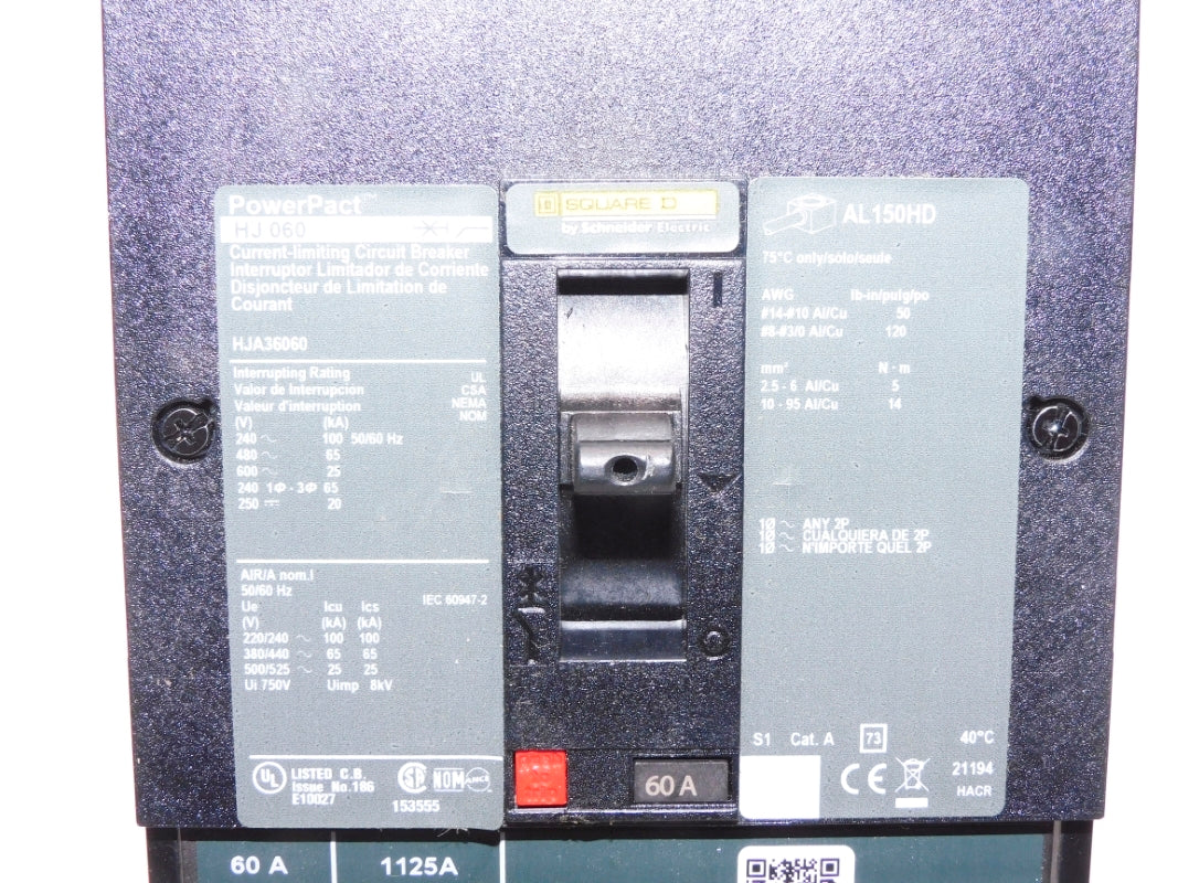 SQUARE D HJA36060 600V 60A (AS PICTURED) NSNP
