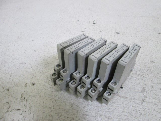 LOT OF 6 AEG AUX SWITCH BLOCK HS9.20 *USED*