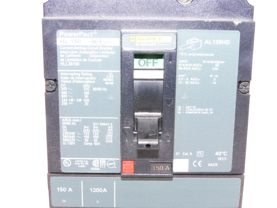 SQUARE D HLL36150 150A 600V NSNP