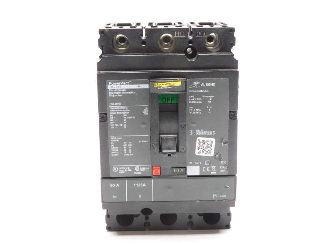 SQUARE D HGL36060 600V 60A (AS PICTURED) NUPI