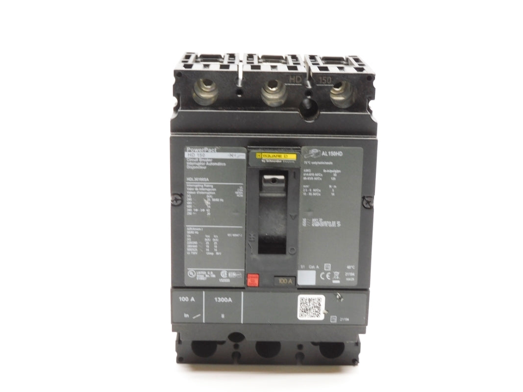 SQUARE D HDL36100SA 100A 600V NSNP