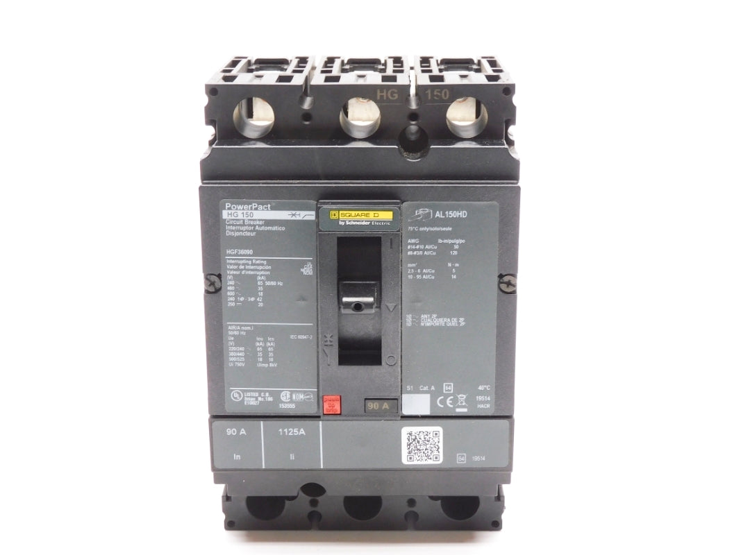 SQUARE D HGF36090 90A 600V NUPI