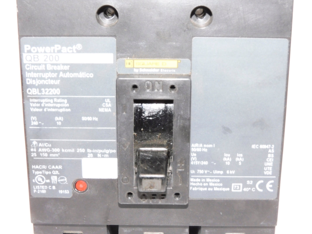 SQUARE D QBL32200 240V 200A NSNP