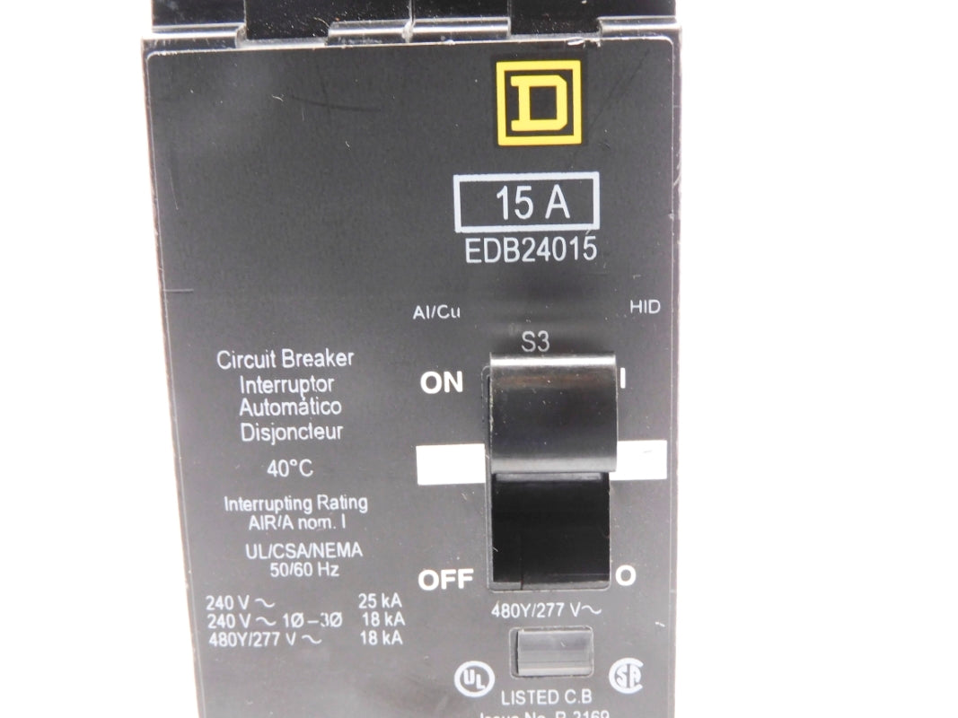 SQUARE D EDB24015 15A 480/277V NSNP