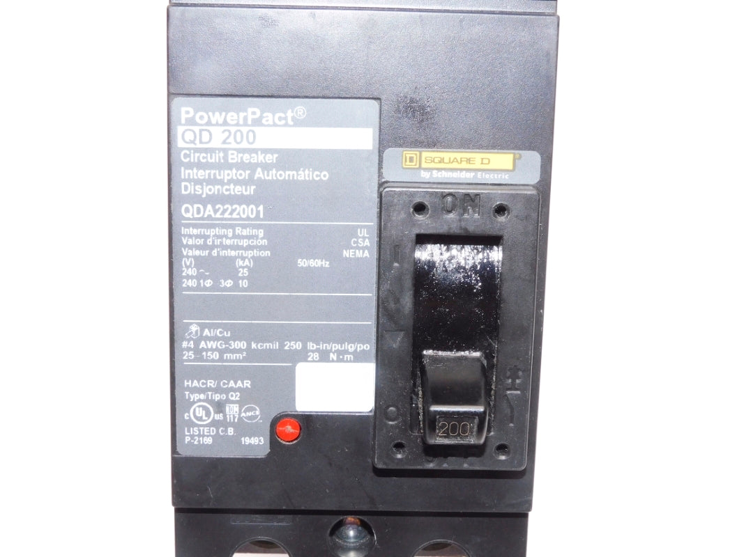 SQUARE D QDA222001 200A 240V NSNP