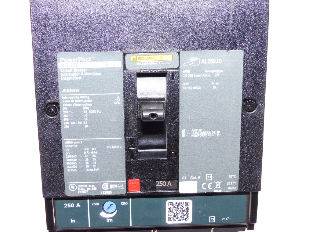 SQUARE D JGA36250 600V 250A NSNP