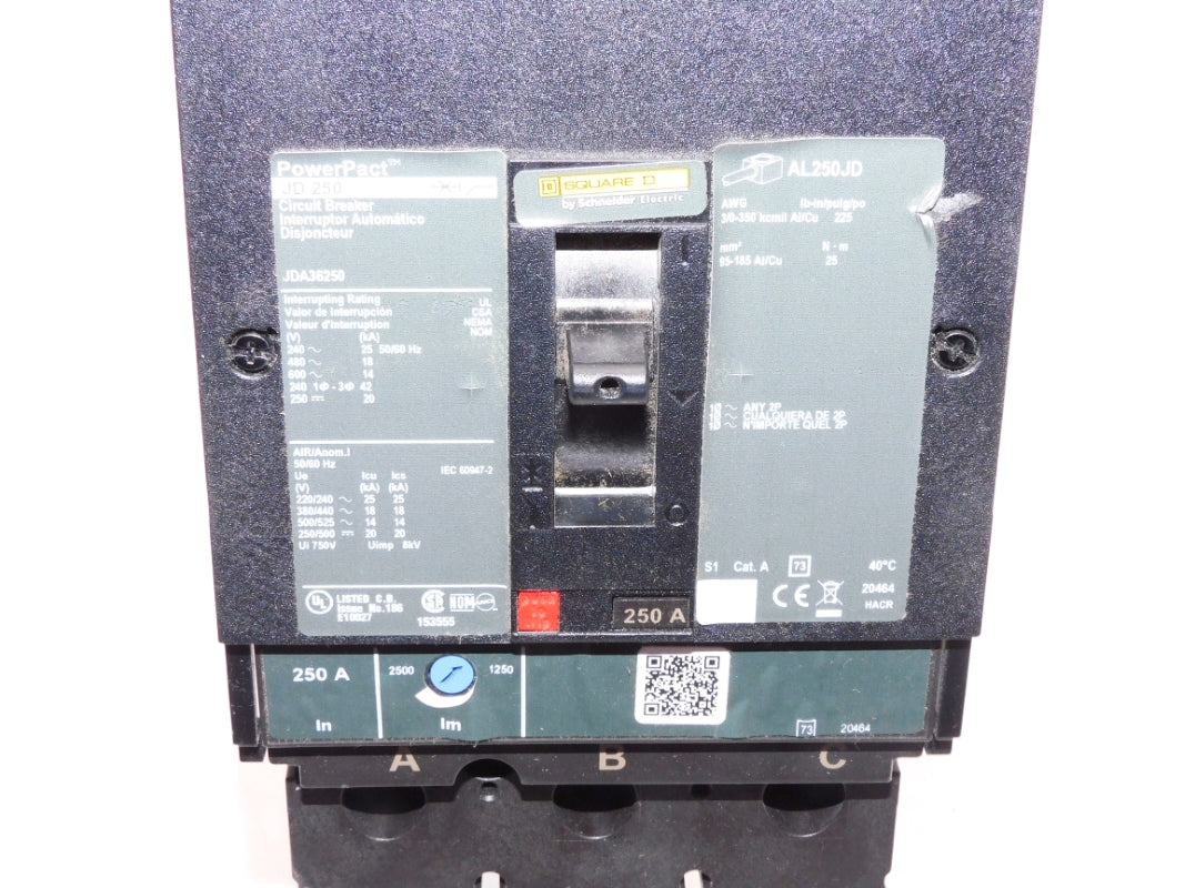 SQUARE D JDA36250 600V 250A NSNP