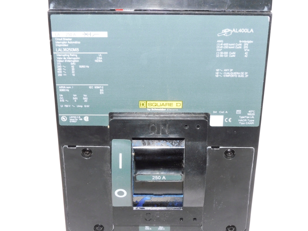 SQUARE D LAL36250MB 600V 250A (AS PICTURED) NSNP