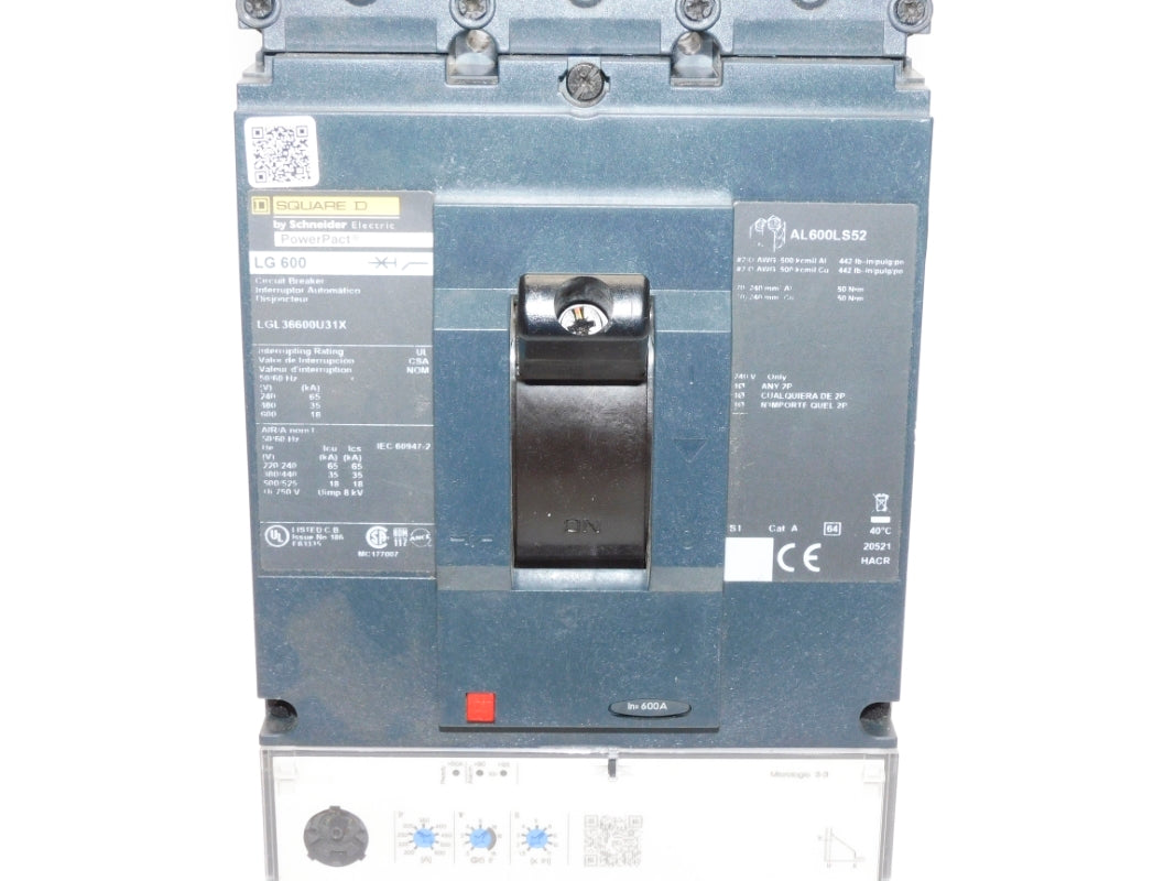 SQUARE D LGL36600U31X 600V 600A NSNP