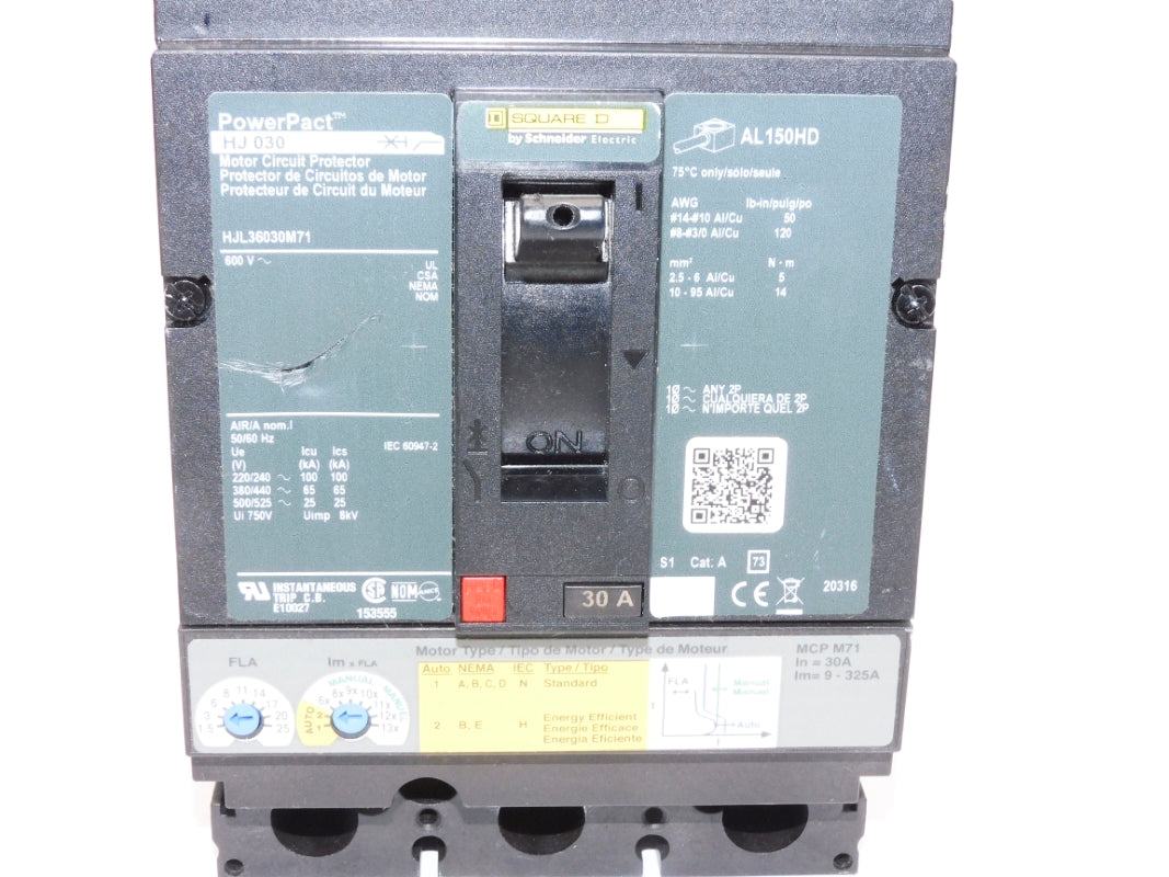 SQUARE D HJL36030M71 30A 600V (AS PICTURED) NSNP