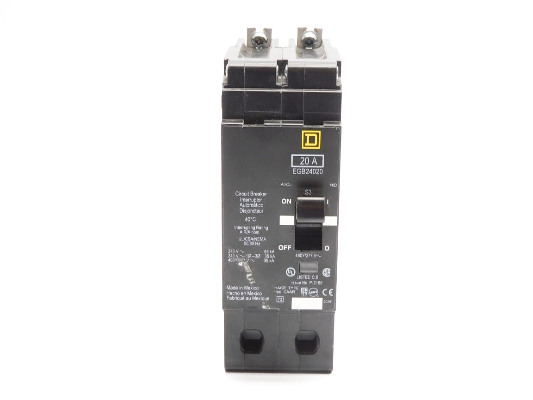 SQUARE D EGB24020 20A 480/277V UNMP
