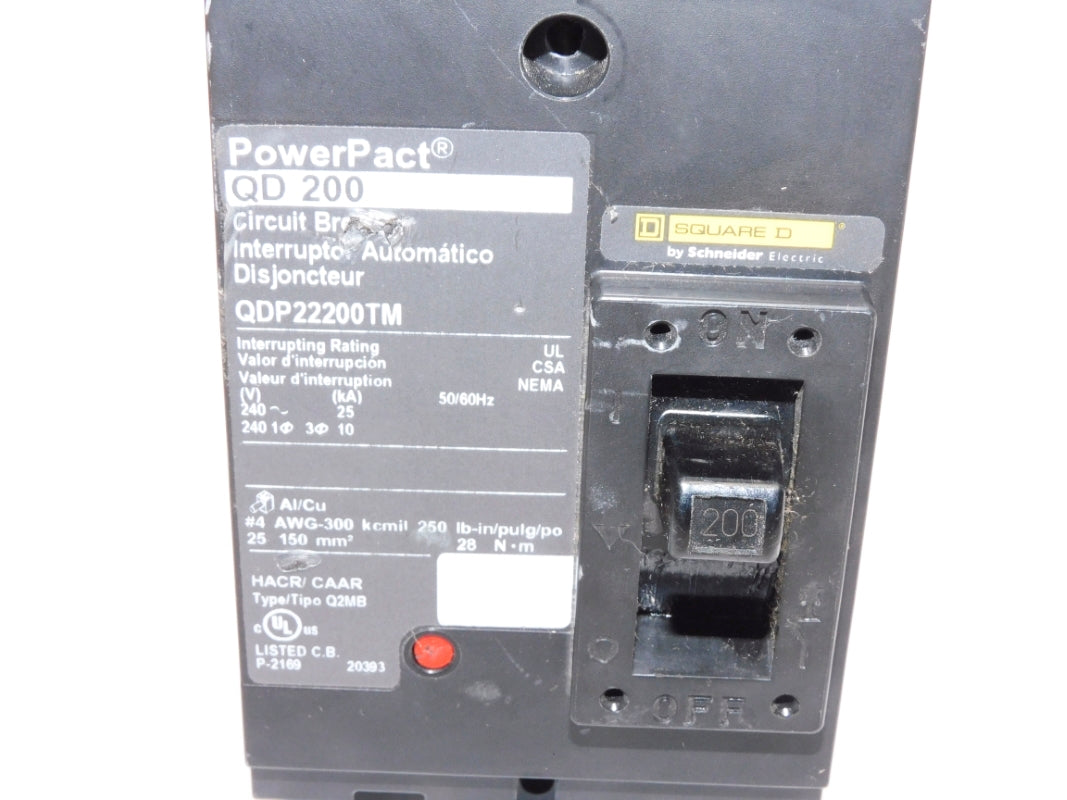 SQUARE D QDP22200TM 240V 200A UNMP