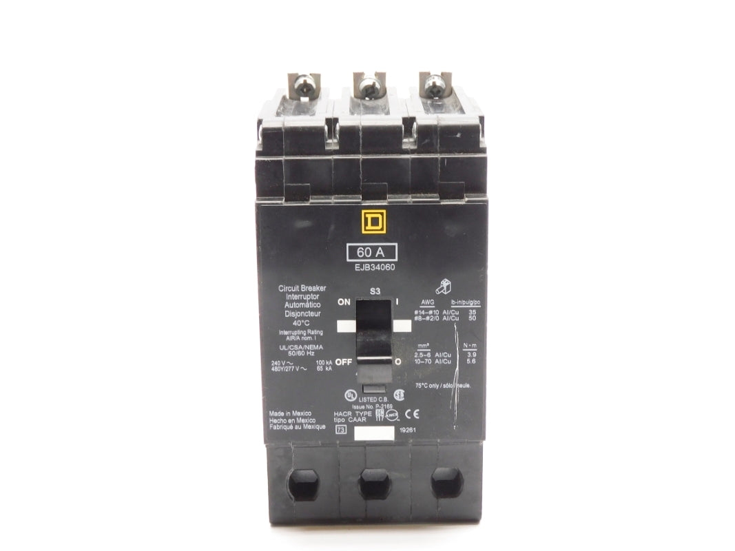 SQUARE D EJB34060 60A 480/277V UNMP