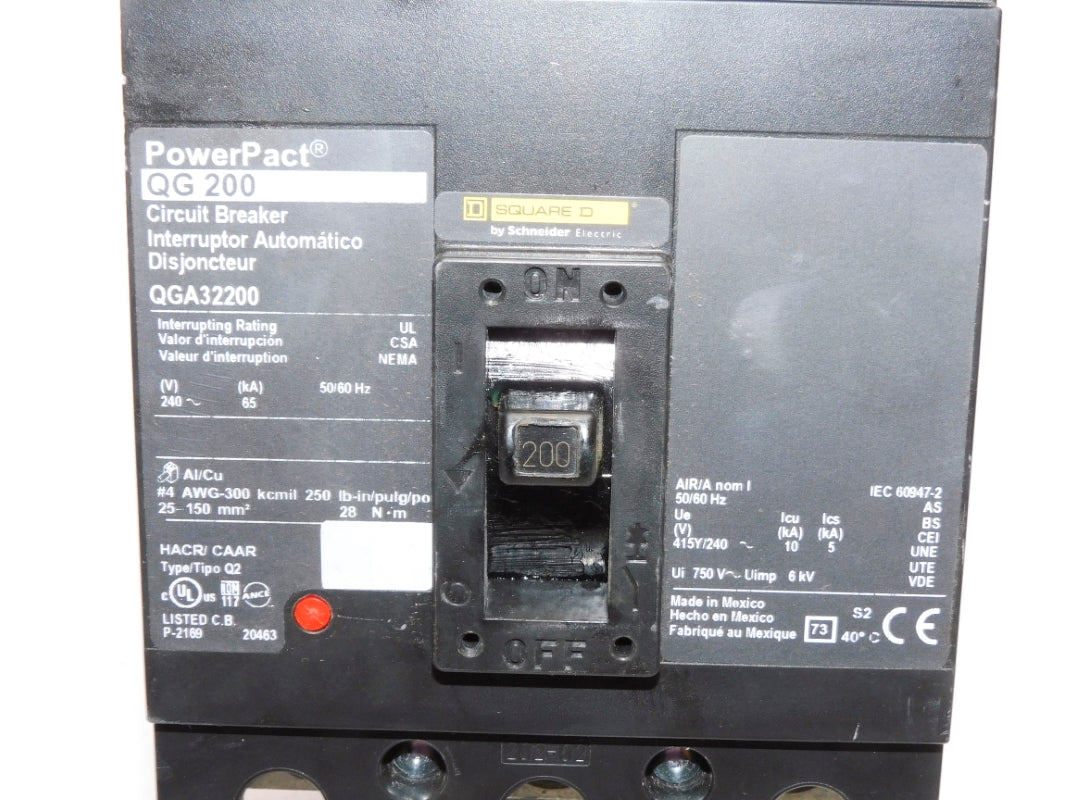 SQUARE D QGA32200 240V 200A NSNP
