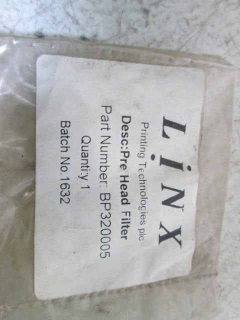 LINX PRE HEAD FILTER BP320005 *NEW IN BAG*