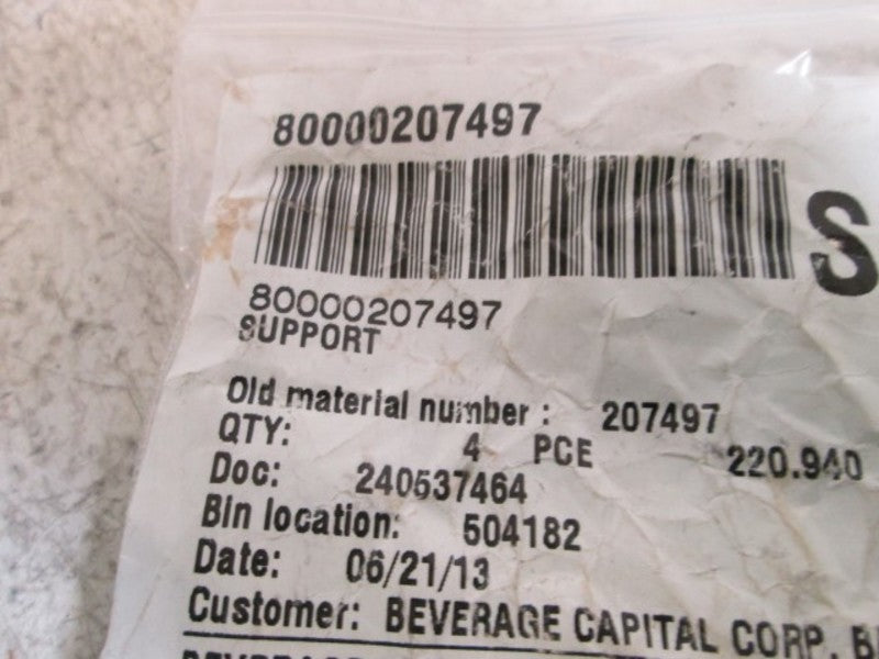 LOT OF 4 COMPATIBLE WITH SIDEL 207497 *NEW IN BAG*