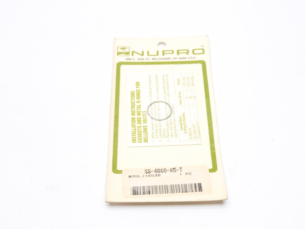 NUPRO SS-4BG0-K5-T NSMP