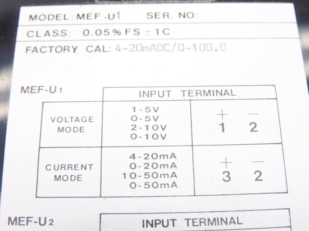 ELECTRO METERS MEF-U1 NSMP
