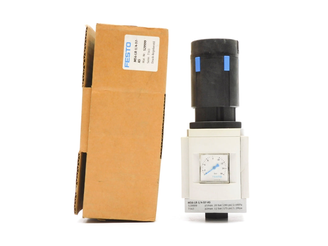 FESTO MS6-LR-1/4-D7-AS 529999 SER. T543 290PSI (AS PICTURED) NSMP