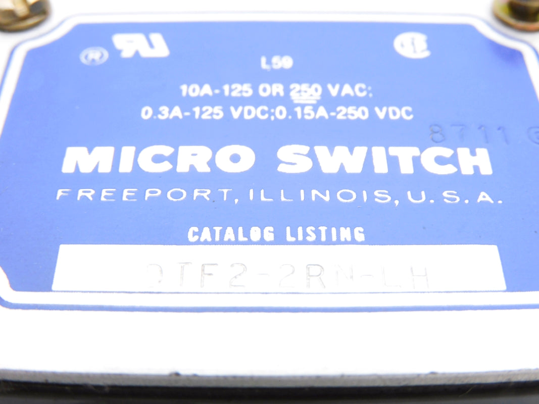 MICRO SWITCH DTF2-2RN-LH 250VAC 10A (GREY) NSNP