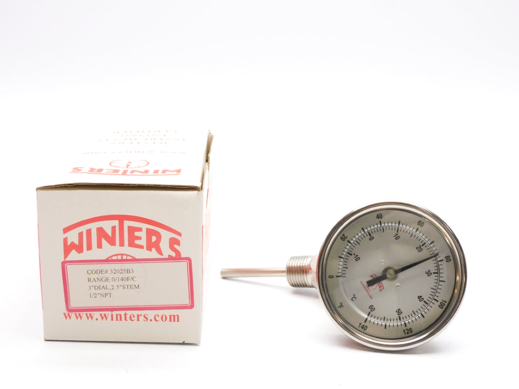WINTERS 32025B3 0-140'F 0-60'C 2.5" NSMP