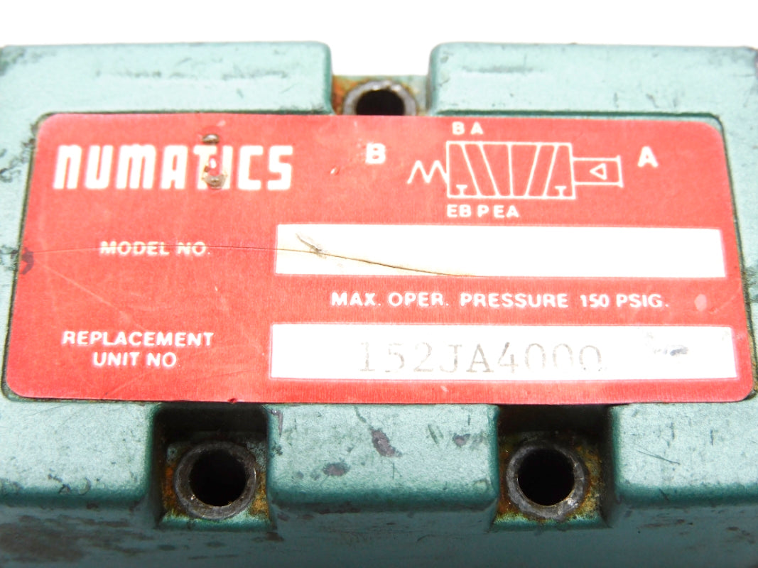 NUMATICS 152JA4000 150PSIG UNMP
