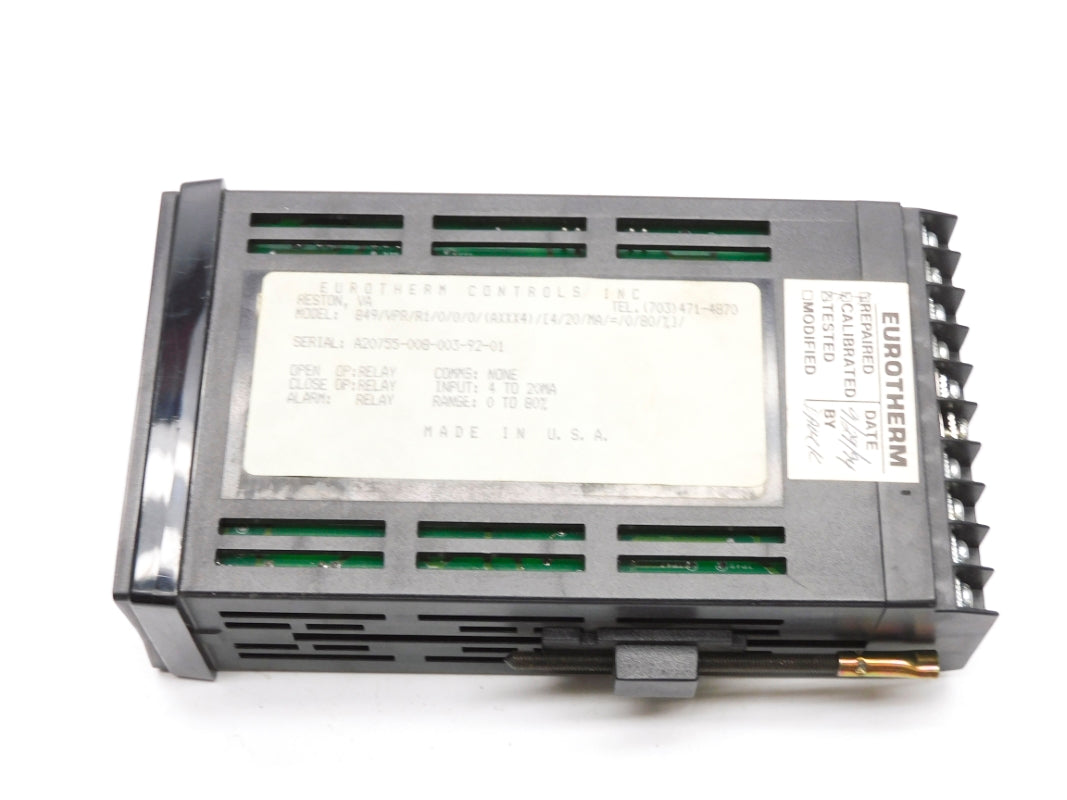 EUROTHERM CONTROLS 849/VPR/R1/0/0/0/(AXXX4)/[4/20/MA/=/0/80/%]/ 0-80% UNMP