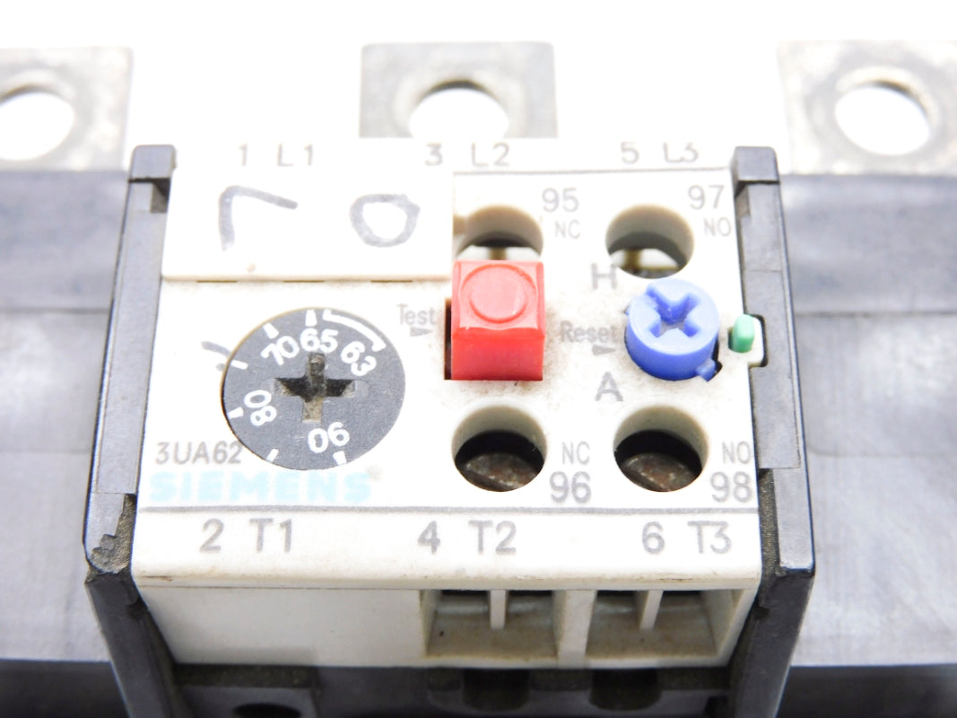 SIEMENS 3UA6200-2W 600VAC 63-90A UNMP