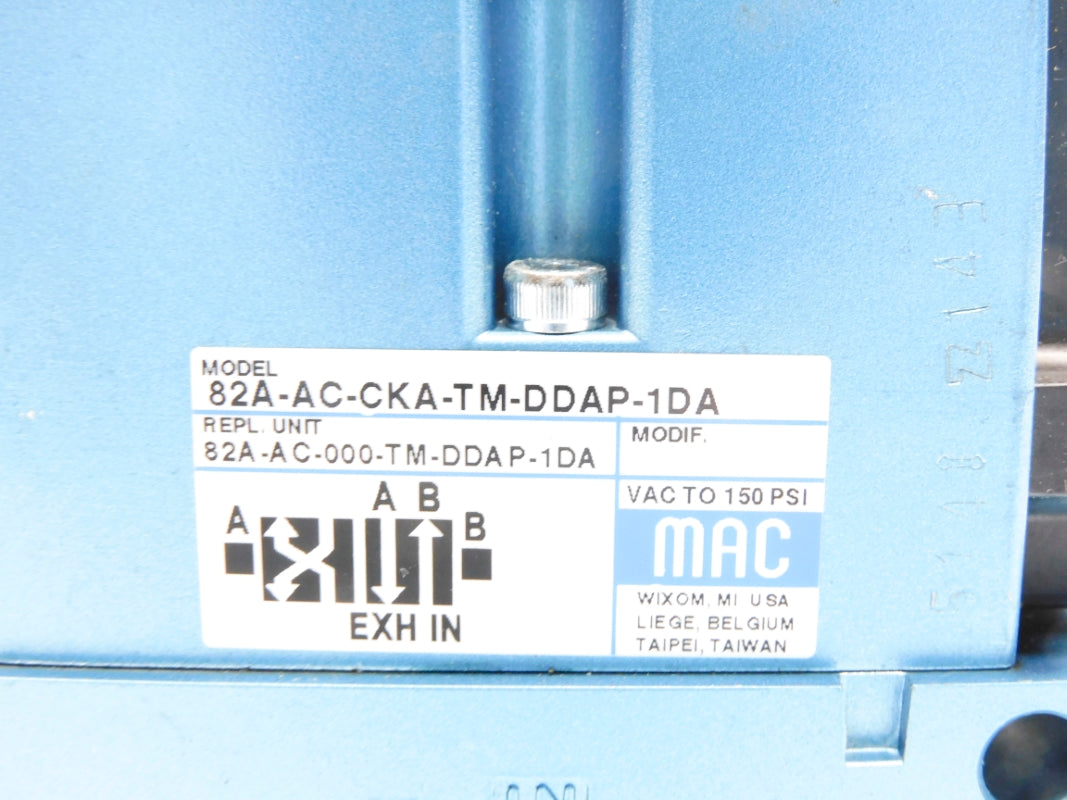 MAC 82A-AC-CKA-TM-DDAP-1DA 24VDC 150PSI NSNP