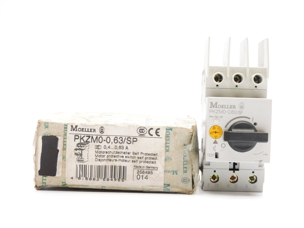 KLOCKNER MOELLER PKZM0-0.63/SP 0.4-0.63A 600V NSMP