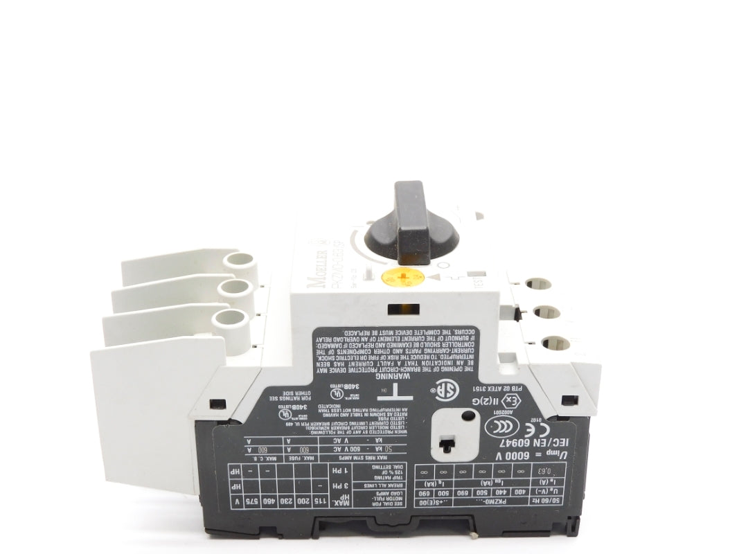KLOCKNER MOELLER PKZM0-0.63/SP 0.4-0.63A 600V NSMP