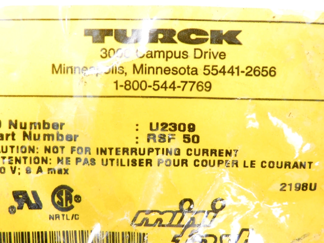 TURCK RSF50 U2309 NSMP