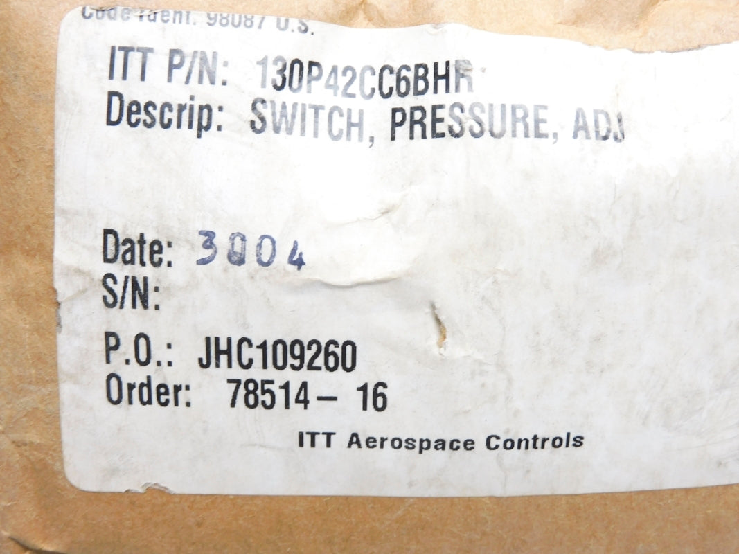ITT 130P42CC6BHR 10-30PSIG NSMP
