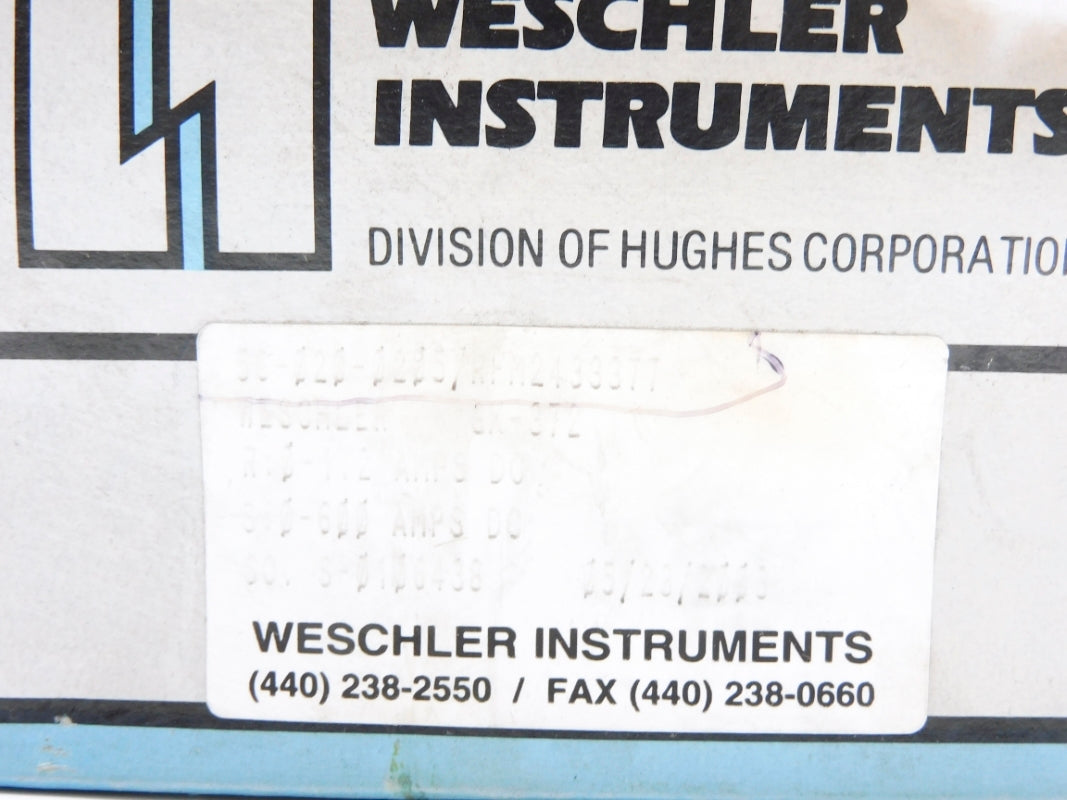 WESCHLER INSTRUMENTS 56-020-0205 RFM2433377 0-600ADC NSMP