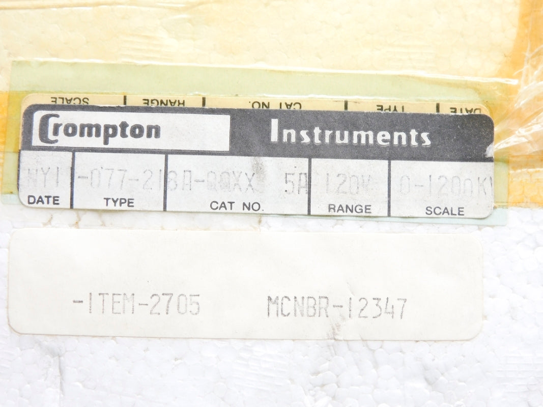 CROMPTON 077-218A-QQXX 0-1200ACKW NSMP