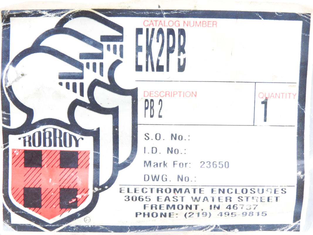ELECTROMATE ROBROY EK2PB NSMP