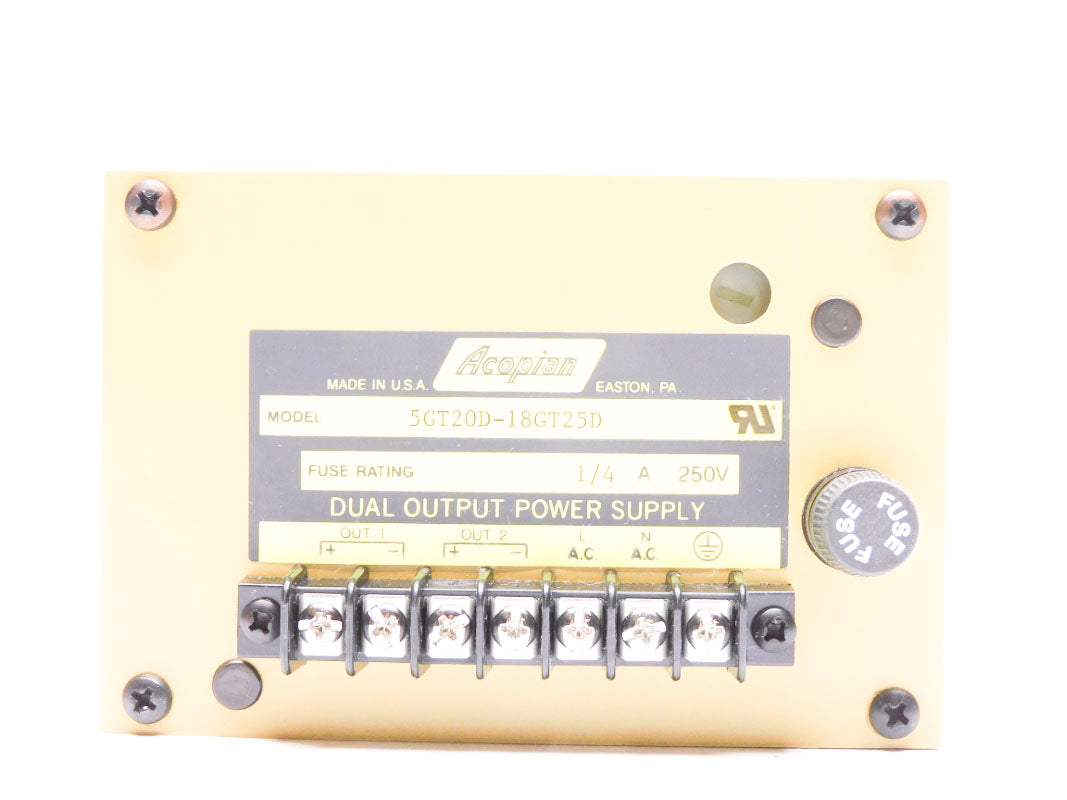 ACOPIAN 5GT20D-18GT25D NSMP