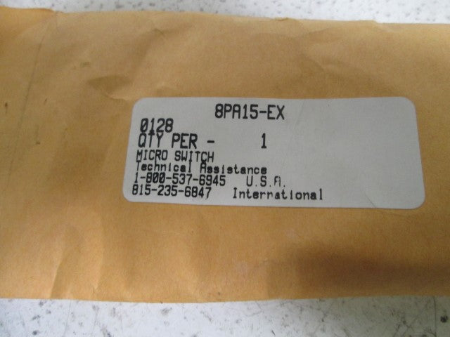 MICROSWITCH KIT 8PA15-EX *NEW NO BOX*