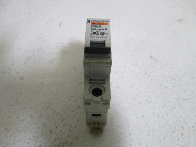 MERLIN GERIN 24124 CIRCUIT BREAKER 63A *USED*